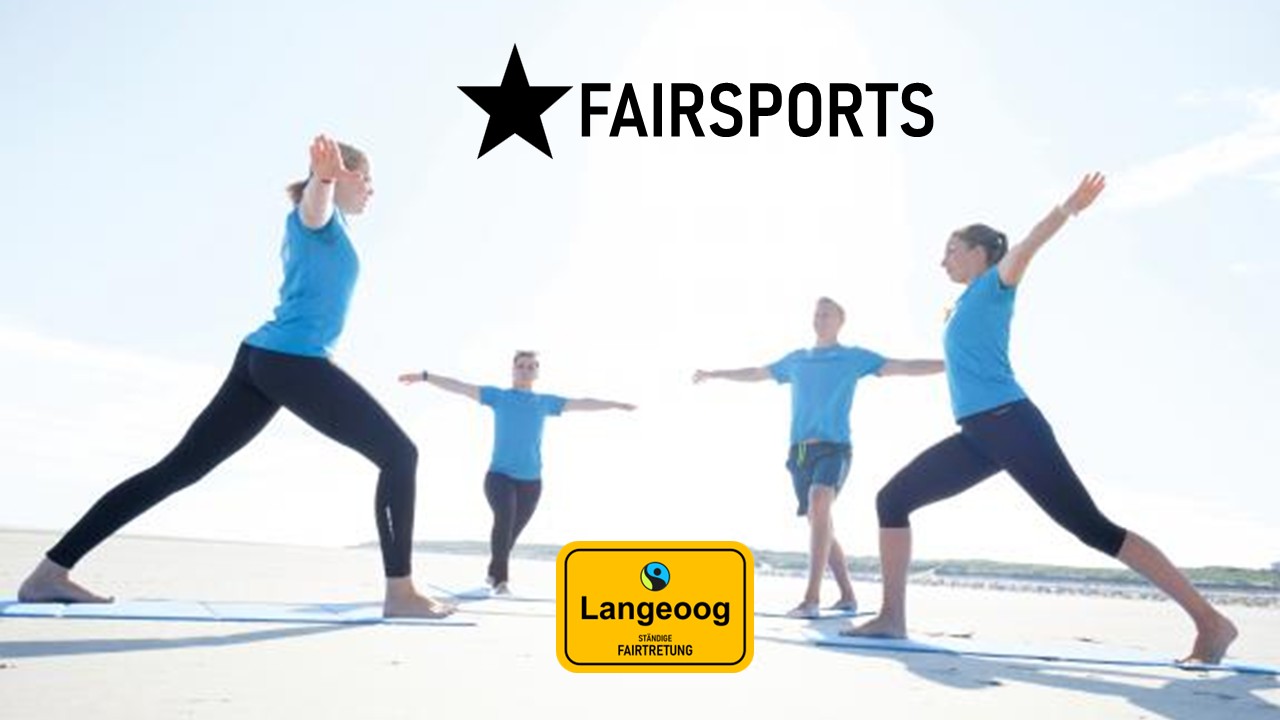 Übersichtskarte von Langeoog mit der Aufschrift Moin